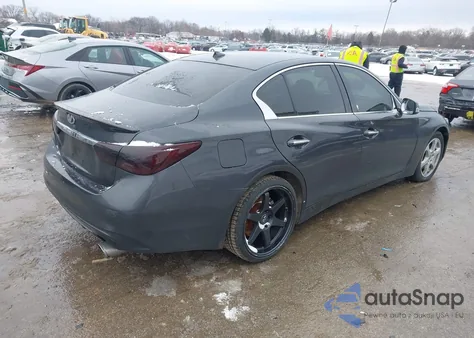 2018 Infiniti Q50 3.0T Luxe z USA, uszkodzony, nr VIN JN1EV7AP4JM355990